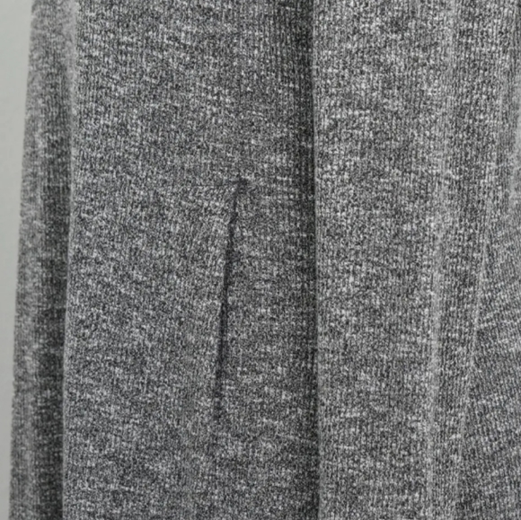 Madewell City Block Mock Neck Long Sleeve Marled Knit Dress Grey F6711 - Picture 8 of 11